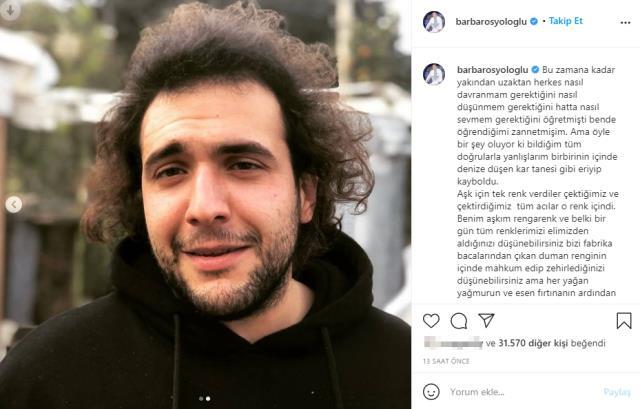 Cinsel tercih paylaşımı yanlış anlaşılan Barbaros Yoloğlu'nun kız arkadaşı ortaya çıktı